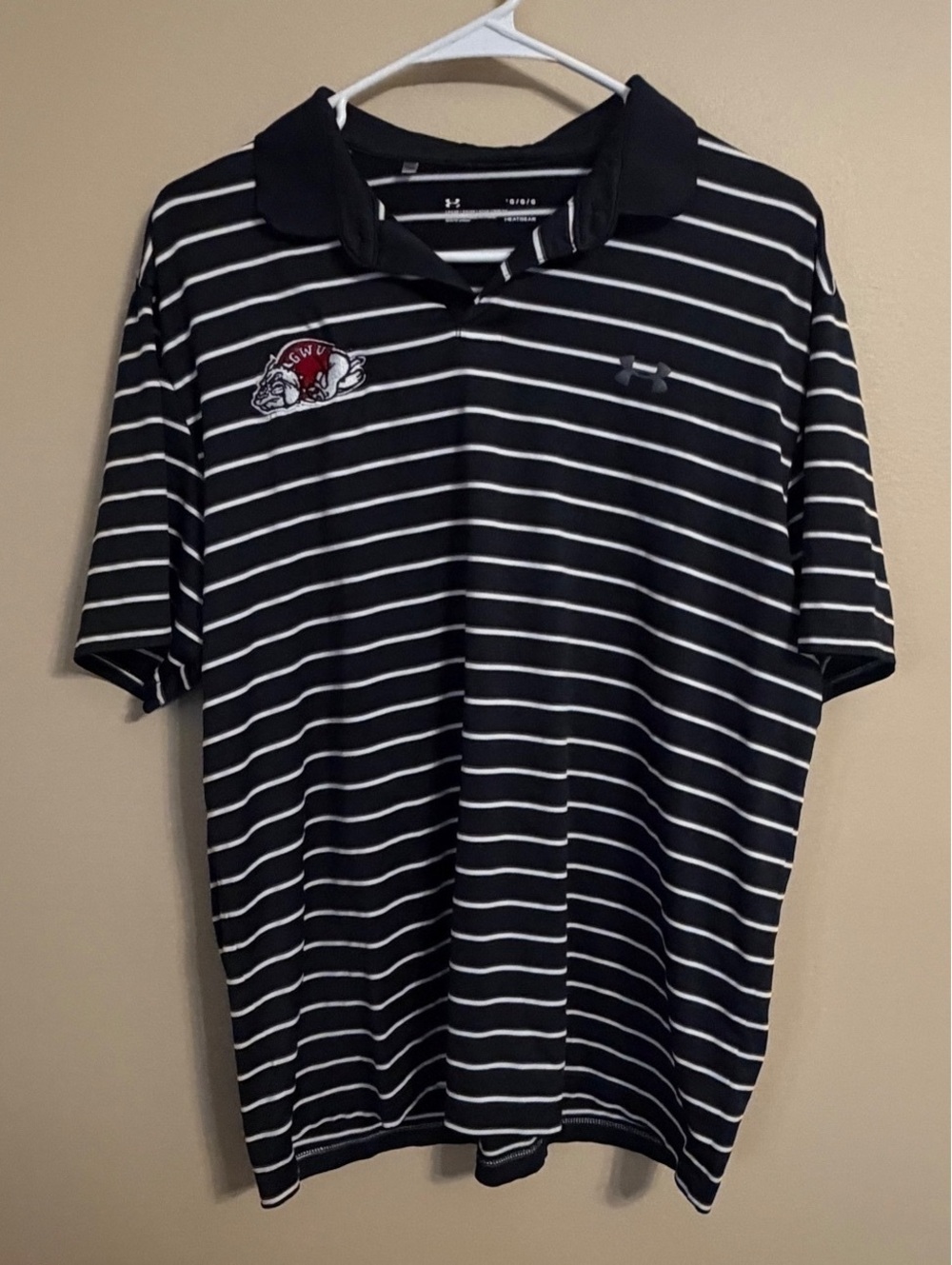 GWU Under Armour men's polo shirt